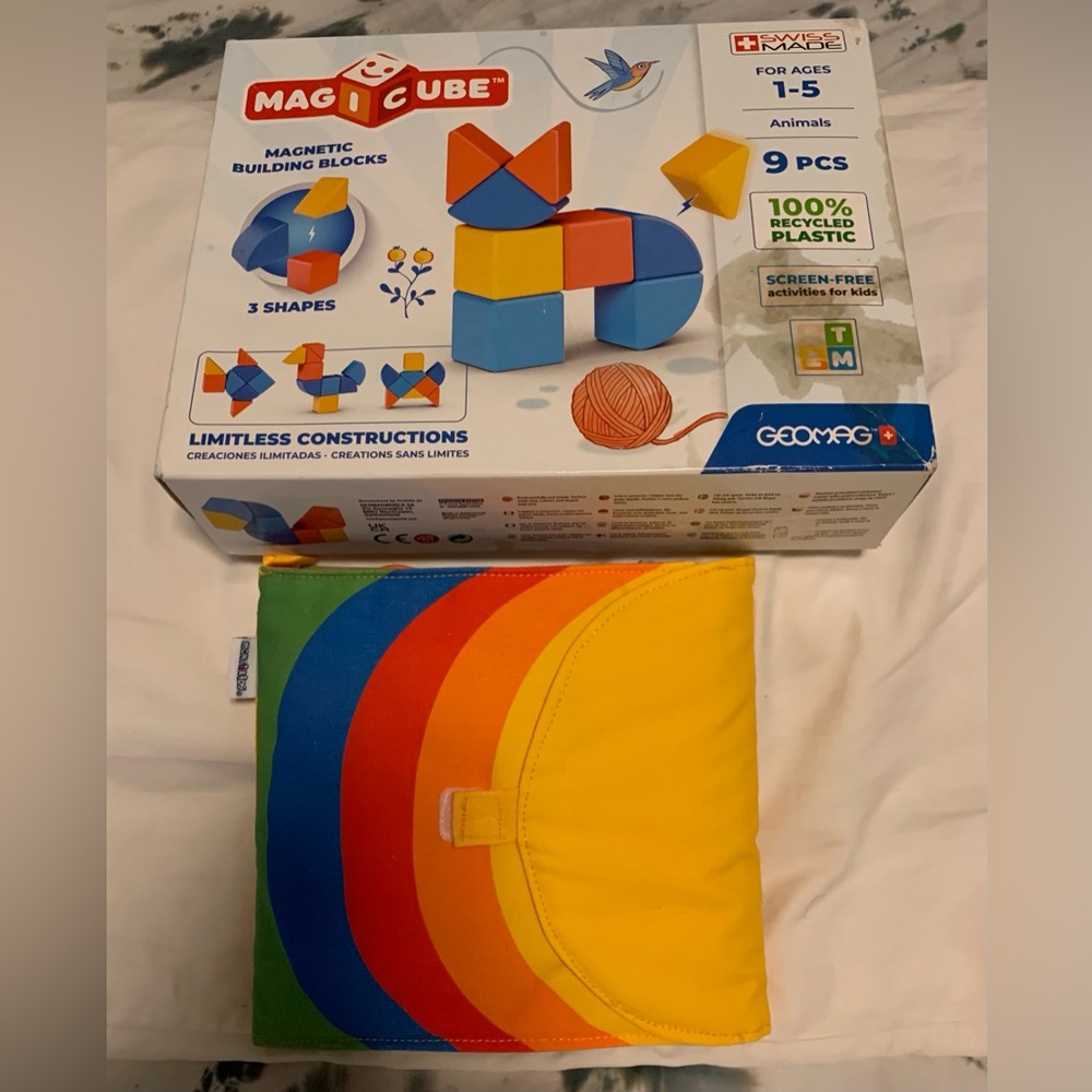Magnetic Building Blocks - Multicolor 9 piece